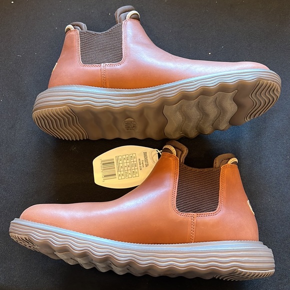 HEY DUDE BRANSON BOOT CRAFT LEATHER COGNAC 40388-21N Womens Various Sizes - Picture 6 of 11